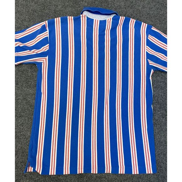 Vintage Tommy Hilfiger Pique Knit Polo Shirt Mens L Short Sleeve Stripe Pullover - Picture 4 of 8